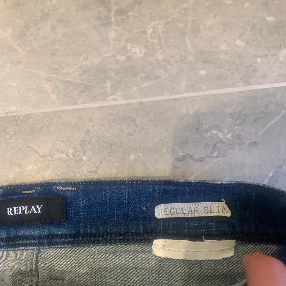 Blå jeansshorts från Replay - 2