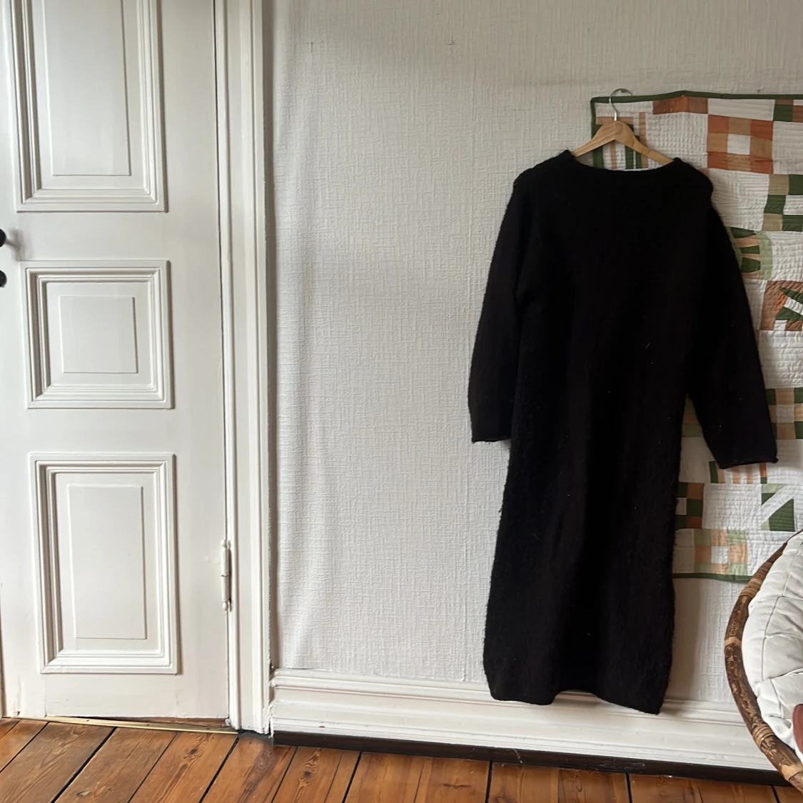 Brun stickad långklänning Lindex - 3