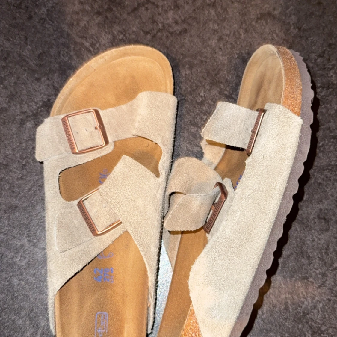 Beige mockasandaler från Birkenstock - 1
