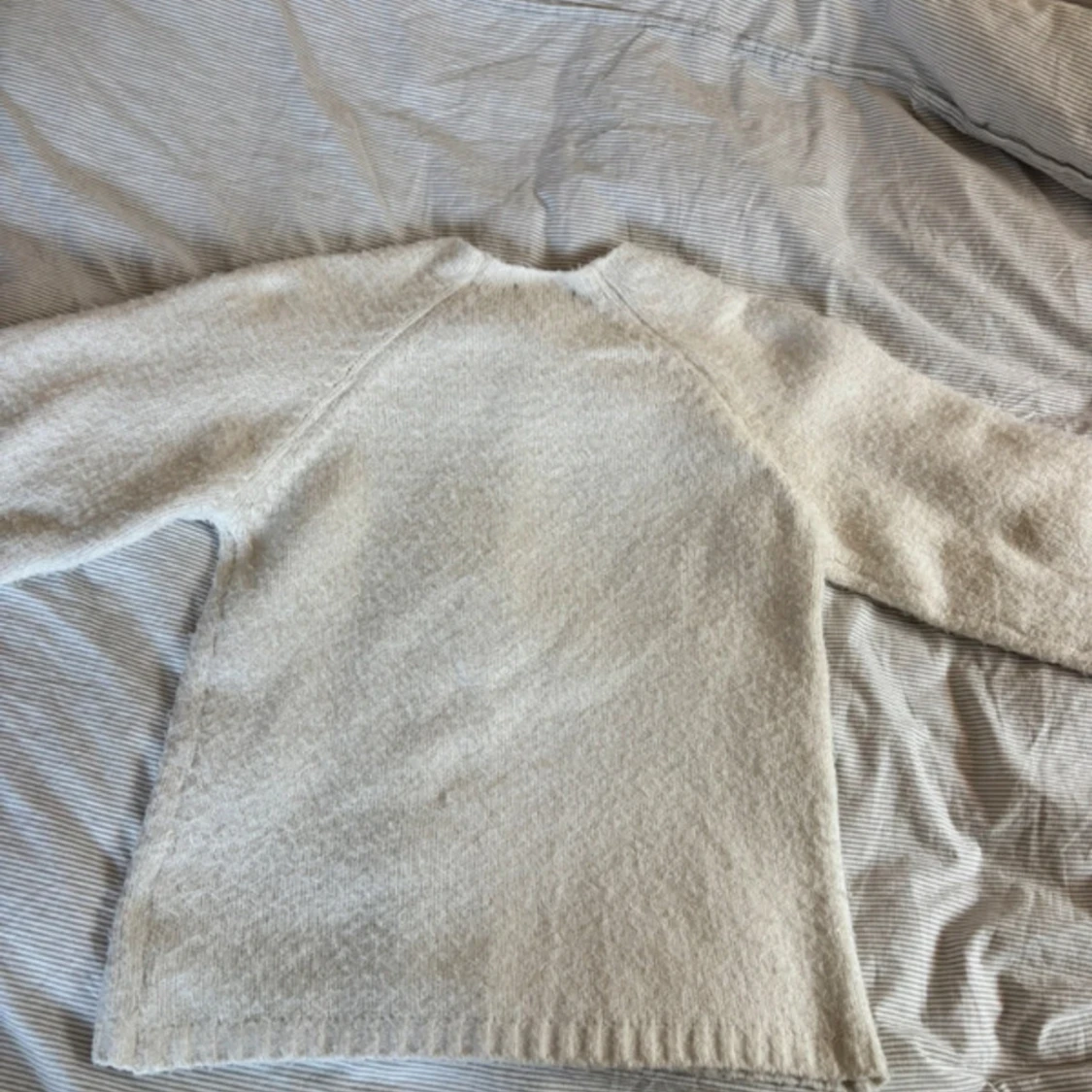 Vit oversized stickad tröja Bikbok - 1