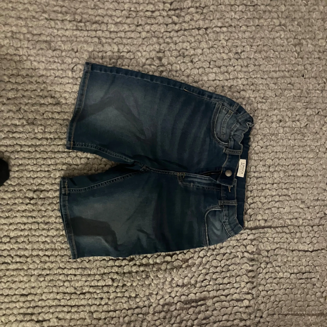 Blå jeansshorts från Lindex - 3