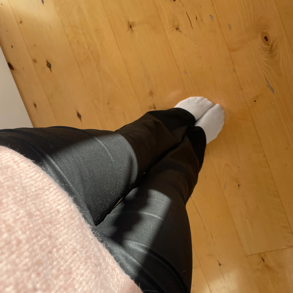 Svarta läderbyxor från Vero Moda