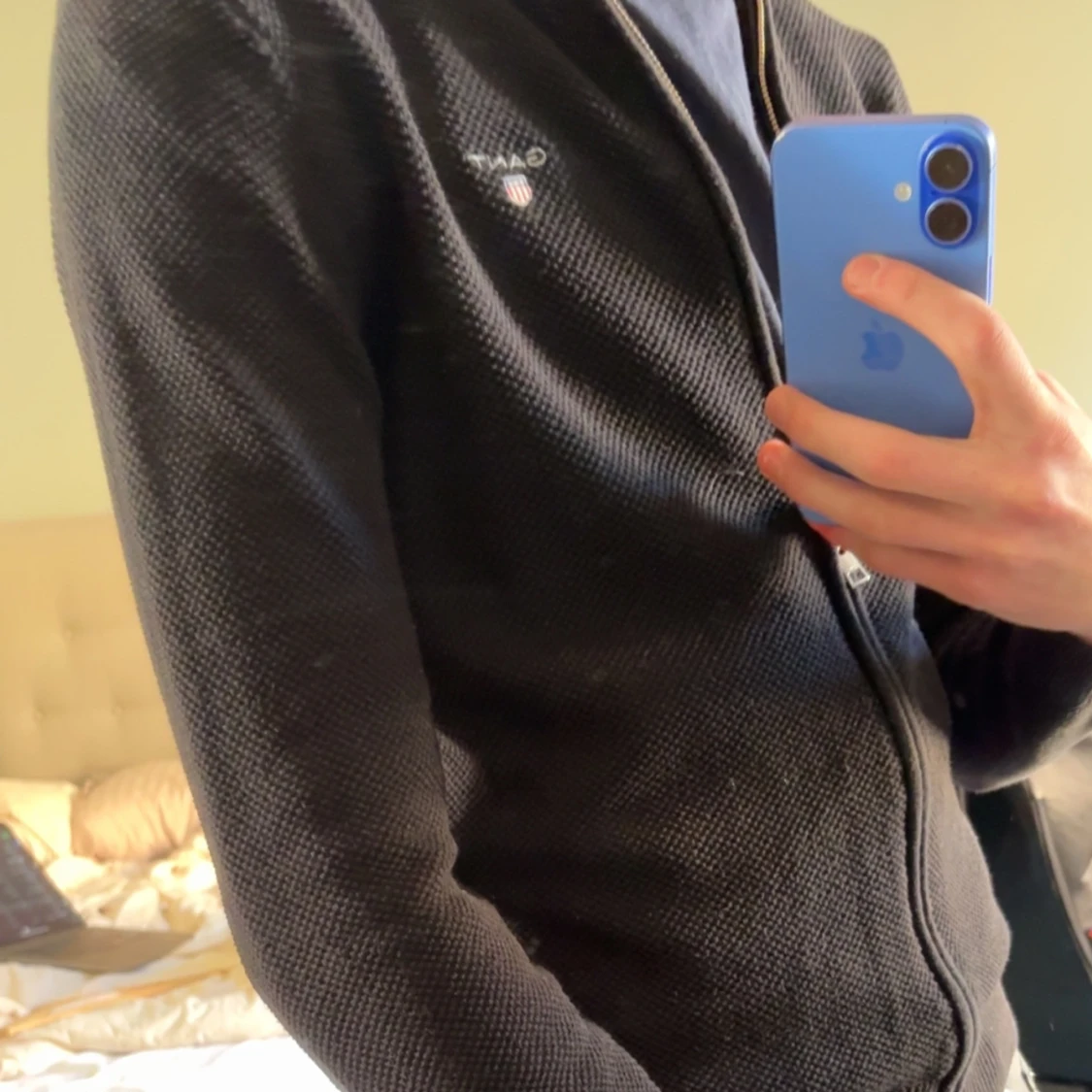 Svart cardigan jacka från Gant - 1