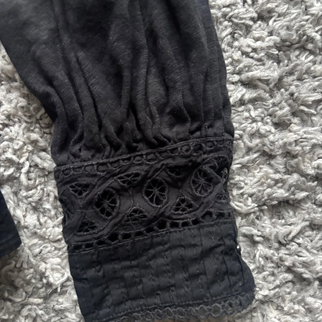 Jätte gullig svart blus - 1