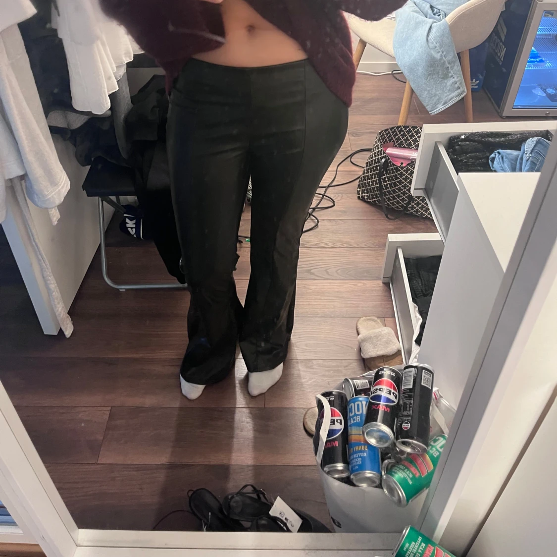 Svarta skinnbyxor - 2