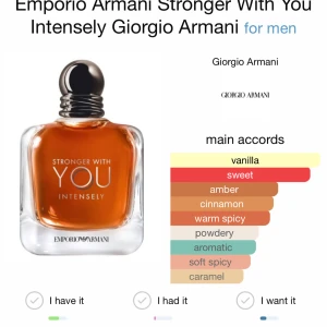 Armani stronger with you intensely  - 10ml av Armani stronger with you intensely