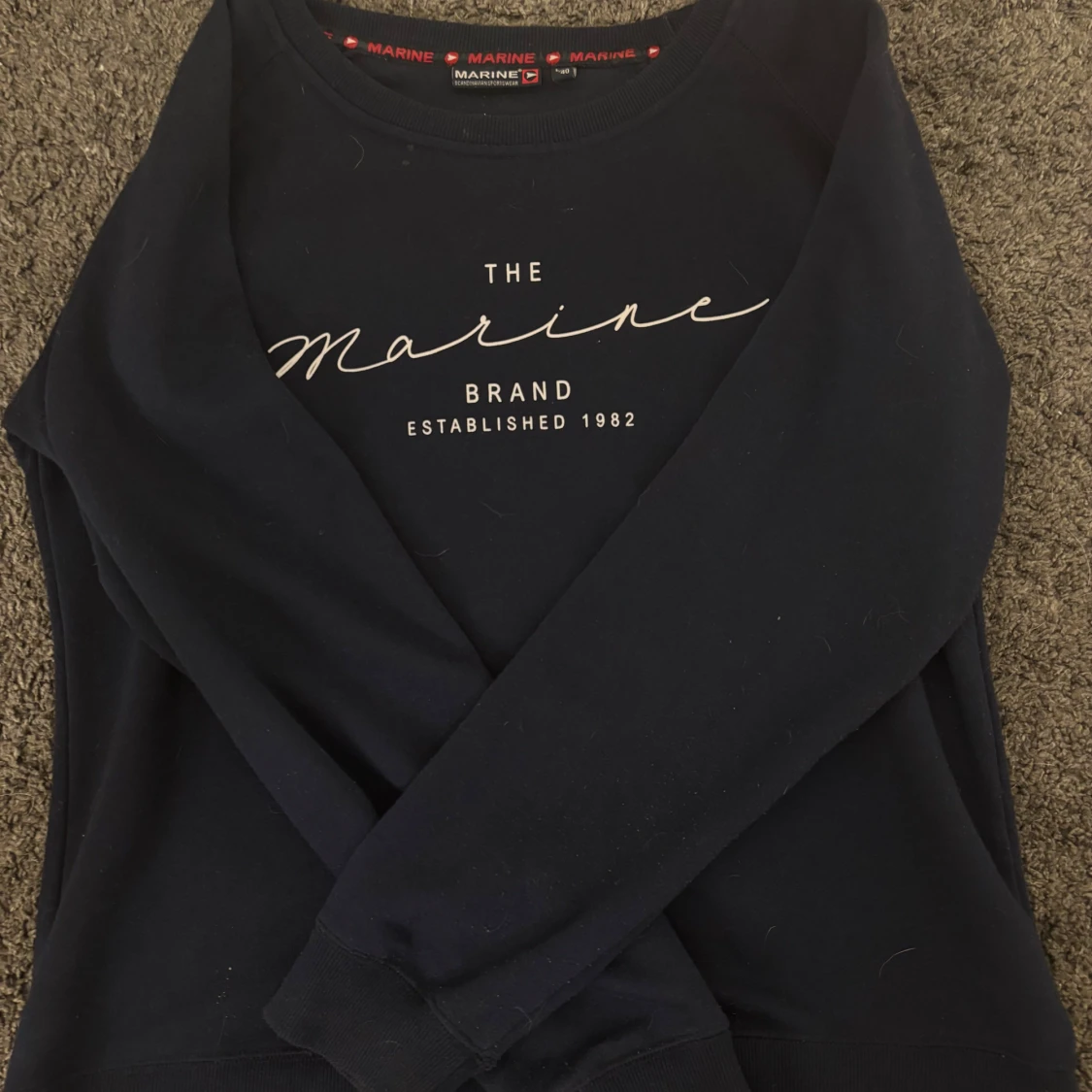 Marinblå sweatshirt från Marine Scandinavian Sportswear