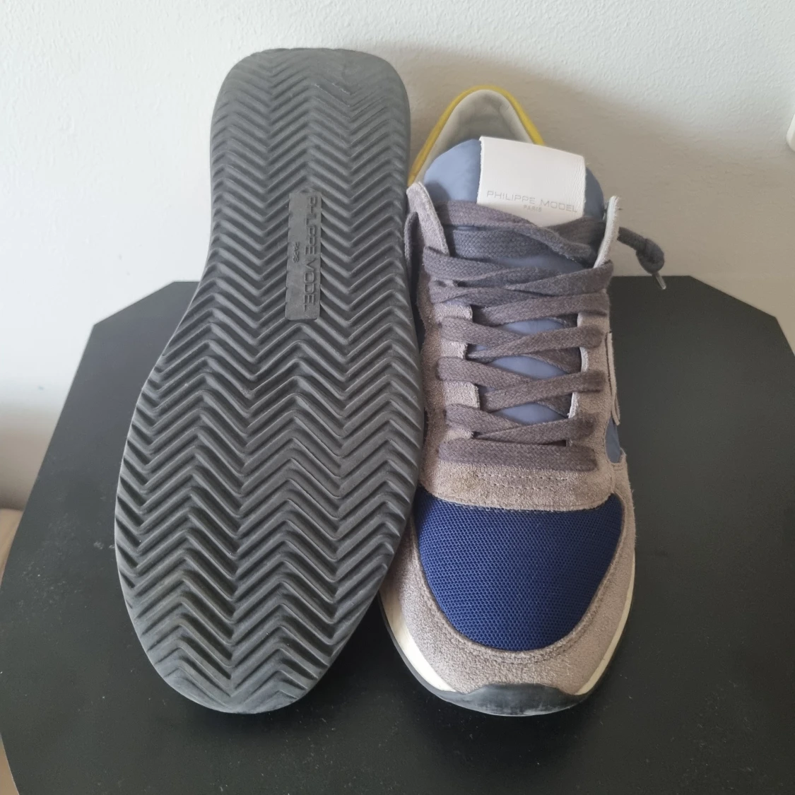 Philippe Model sneakers i blått och grått - 2