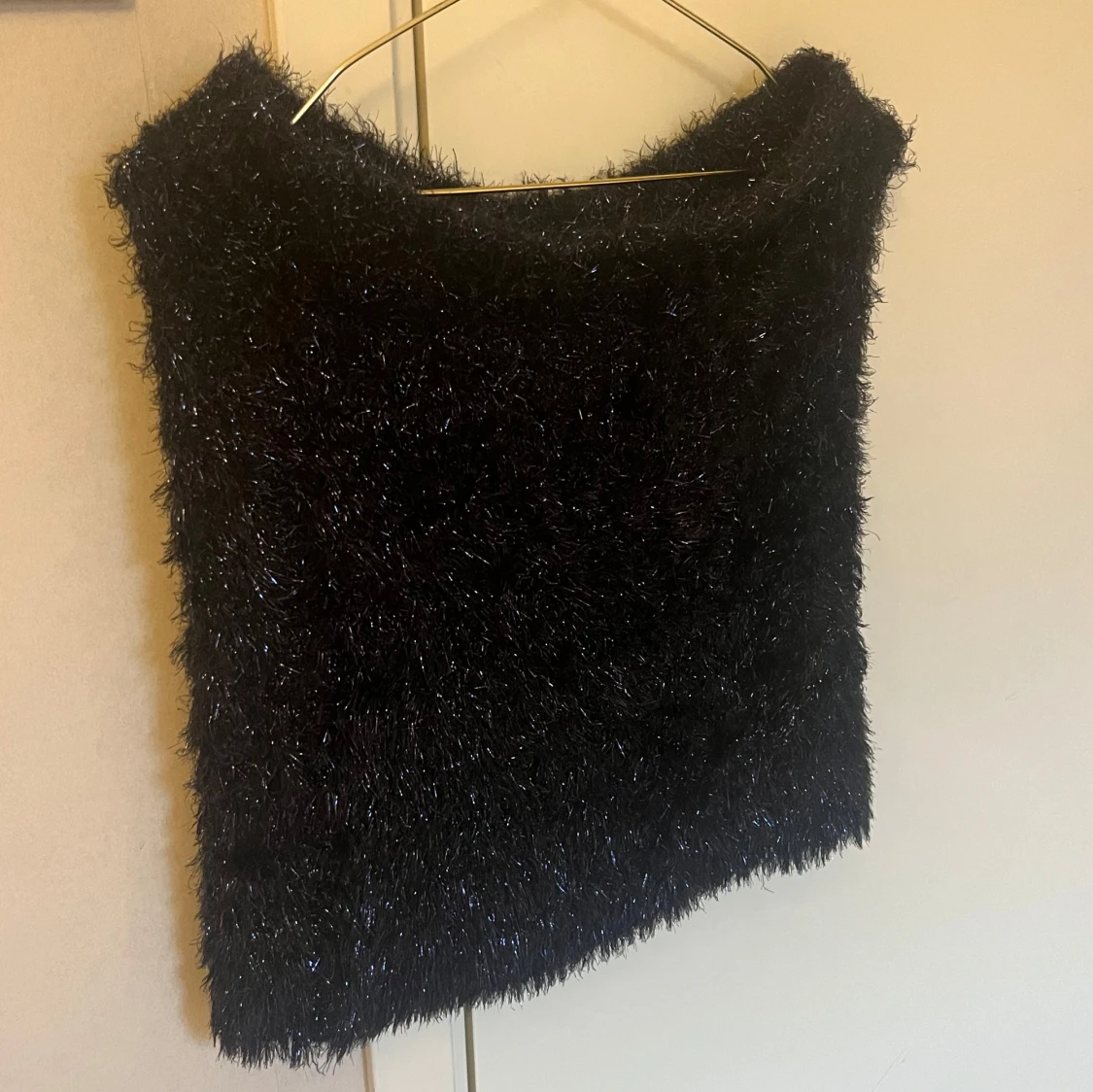 Marinblå glittrig topp/kjol  - 1