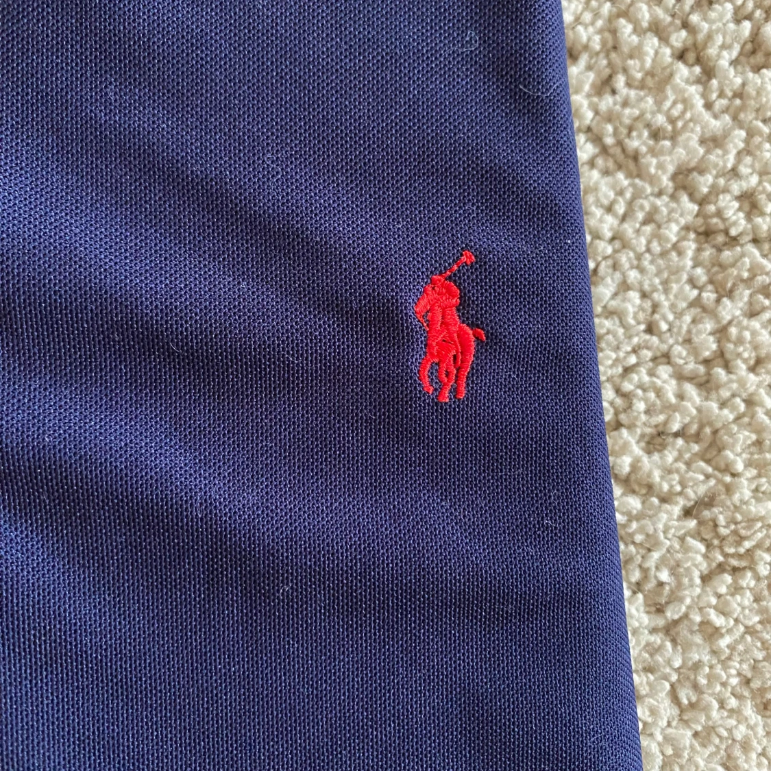 Marinblå pikétröja från Ralph Lauren - 2