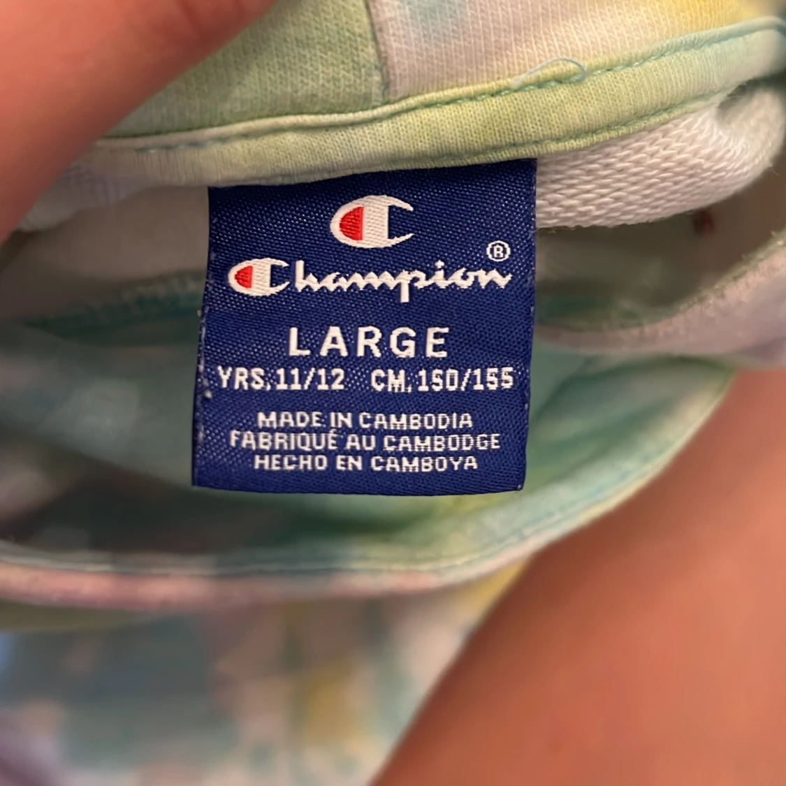 Pastellfärgad hoodie från Champion - 2