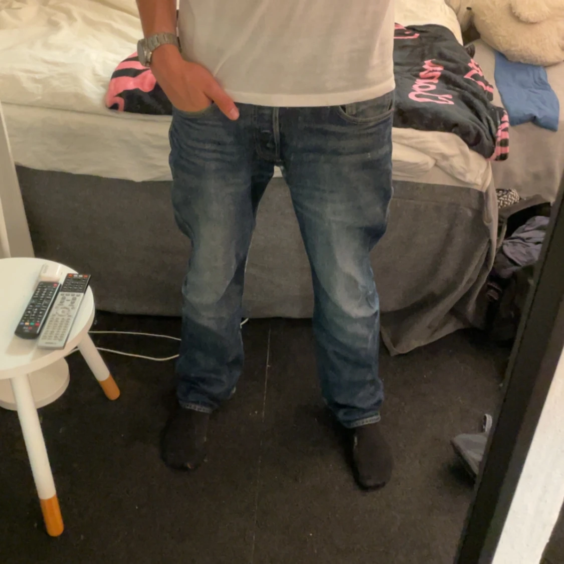 Levi's 501 blå jeans straight fit - 1