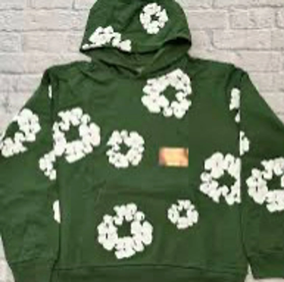 Gröna mjukisbyxor med vita blommor från Denim Tears - 3