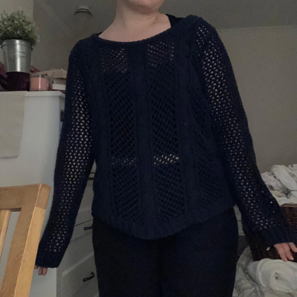 Mörkblå stickad tröja från Pahladium - 2