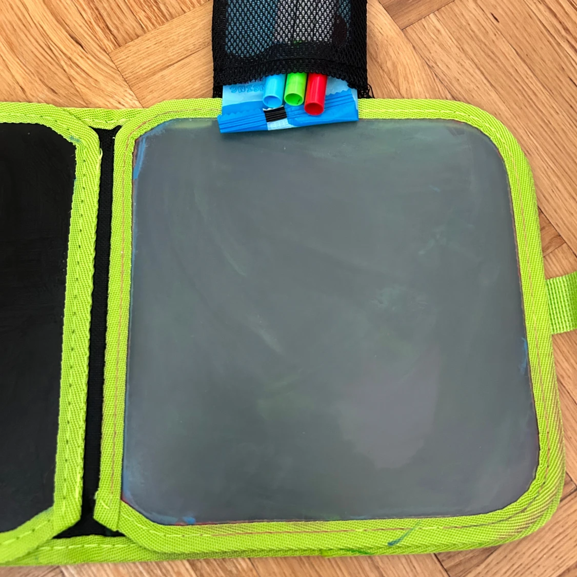 Färgglad dinosaurie plånbok/ritväska - 4