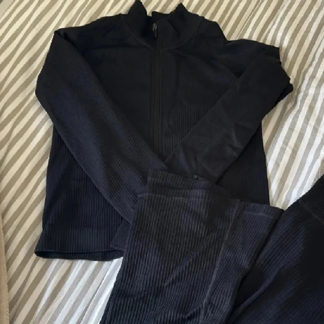 Svart träningsjacka 'Zip Jacket Rib' - 4