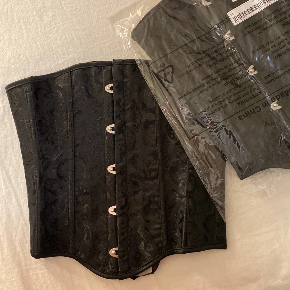 Svart korsett