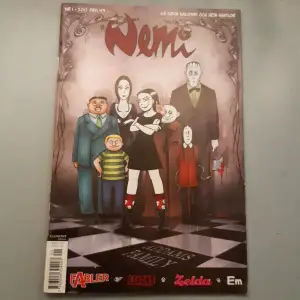 Familjen Adams collab på framsidan! Nr 1 2012. Köpt på second hand men nästan inga skador, endast små defekter. Nemi, lenore, zelda, em, love hurts mm. 60+ sidor. Säljer flera Nemi magazine kolla in min profil❤ Kontakta mig vid frågor!