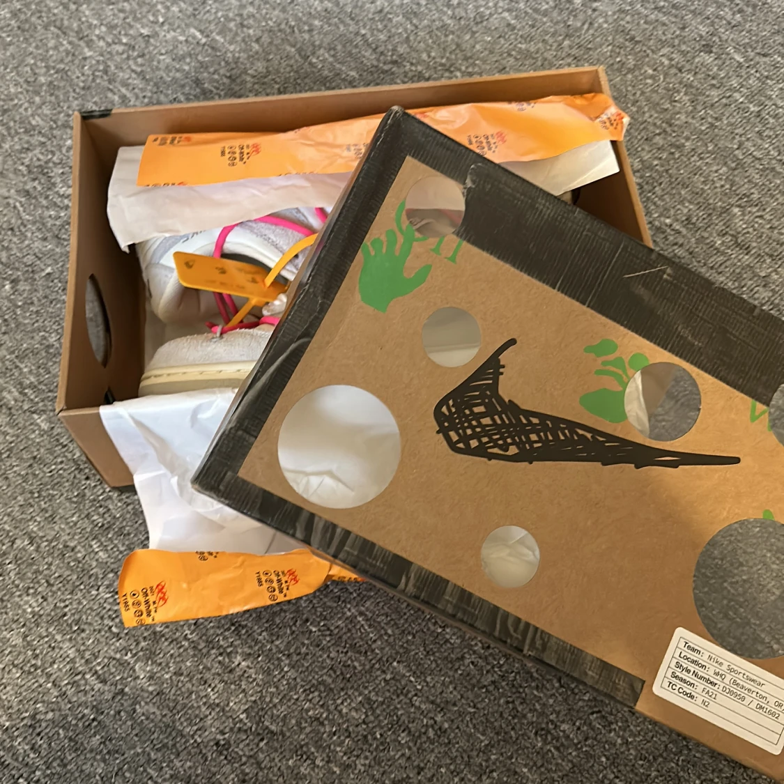 Nike offwhite skor  - 91