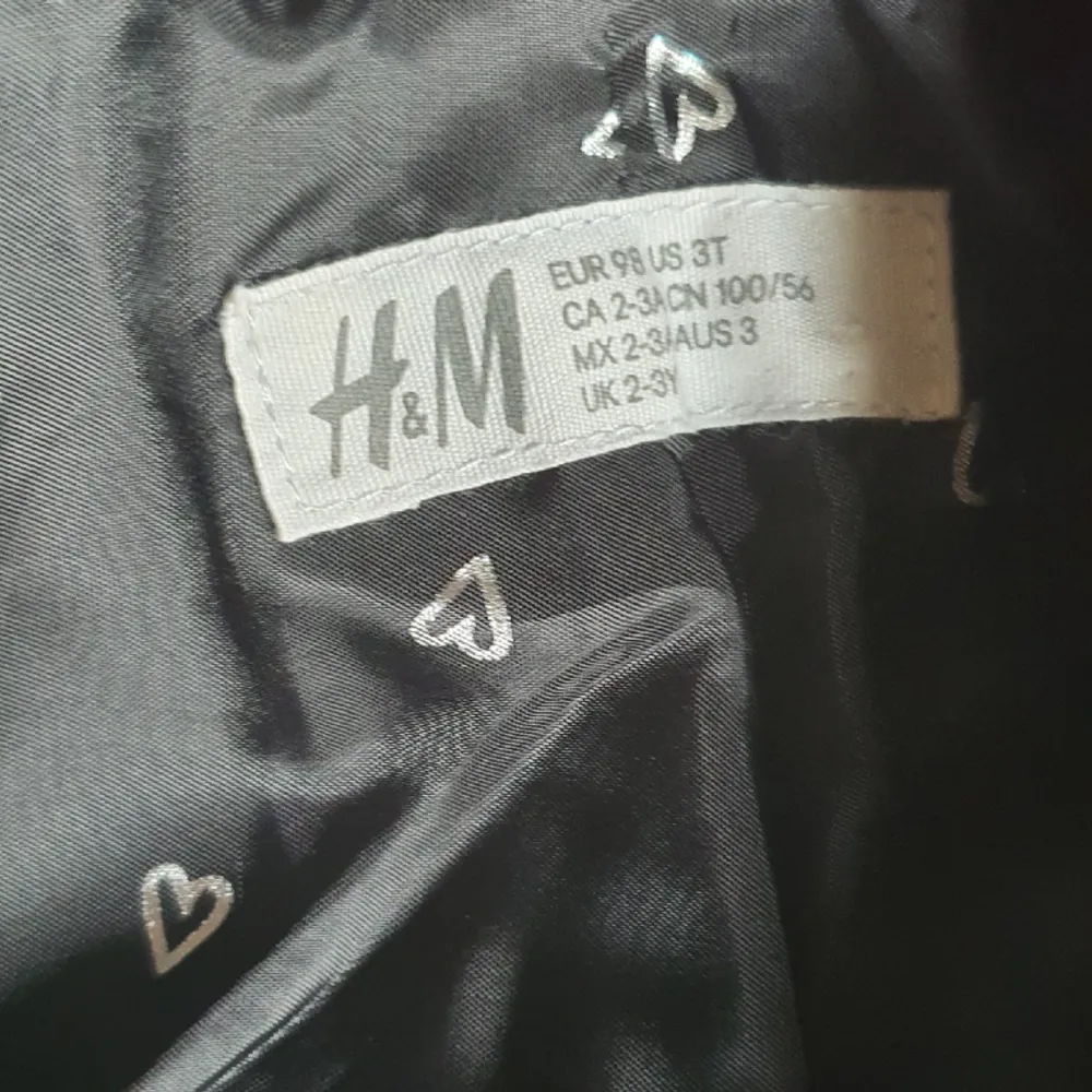 Skinnjacka för barn, storlek 98 cm, använd två gånger,  i perfekt skick,  från H&M. . Jackor.