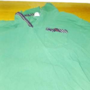 Grön Burberrys t-shirt med krage Knappt andvänd som ny