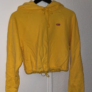 Huvtröja från Levis med indragen midja - Säljer en huvtröja fårn Levis, ser ut som ny och är i storlek xs, använda få gånger och nypris är 600kr så jag säljer den för 250kr