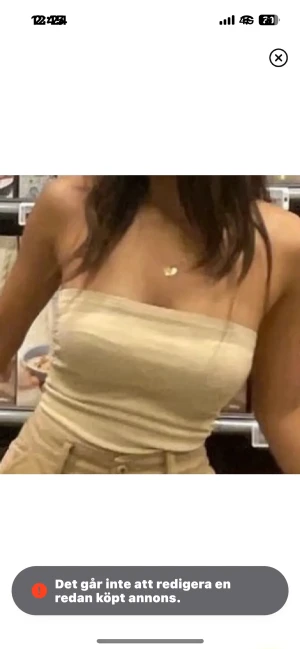 beige tubbtopp - stretchiga tubbtopp