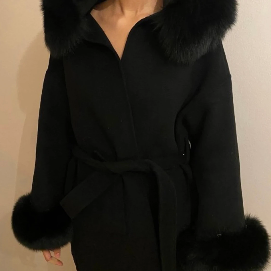 Kappa med pälskrage  - 91