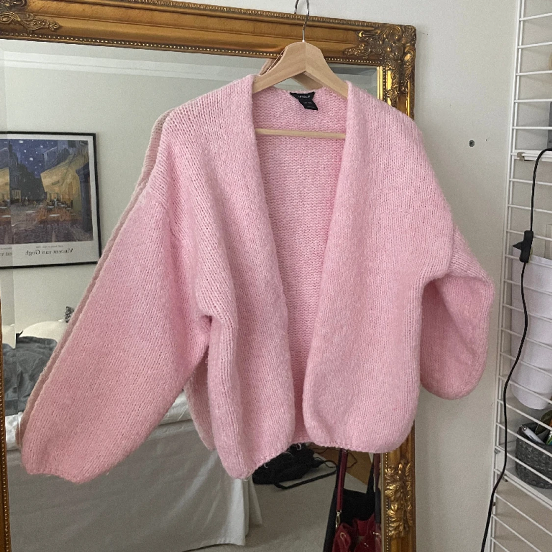 Rosa stickad tröja💗