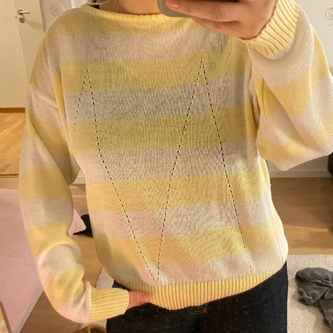 Randig cardigan - 90