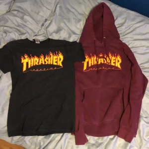 Thrasher t shirt och hoodie  - Båda två från 2020 skick båda 8/10, Thrasher hoodie 225 kr thrasher t shirt 125 ta båda för 200 båda är storlek small, skriv innan du köper pris kan diskuteras.