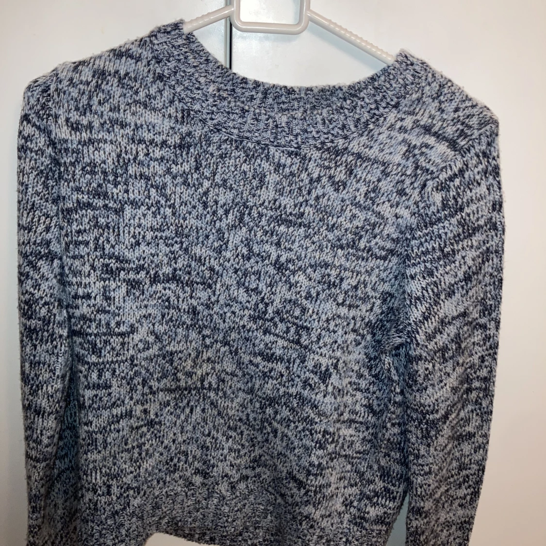 Stickad långarnad sweatshirt 