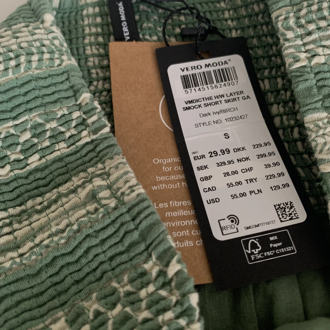 OANVÄND Kjol - Volanger/Grön - 90