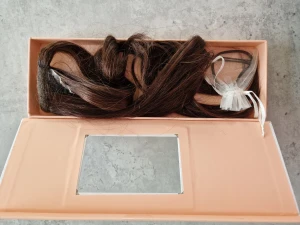 Rapunzel  - Hästsvans chocolate brown 40cm. Felköp. Djur och rökfritt hem. 