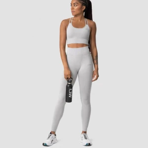 Icaniwill set  - Ribbad sport bh och tights från ICIW i färgen ljusgrå. Storlek S på båda delarna.  Endast använt 2 gånger så är i väldigt bra skick. Köparen betalar frakt