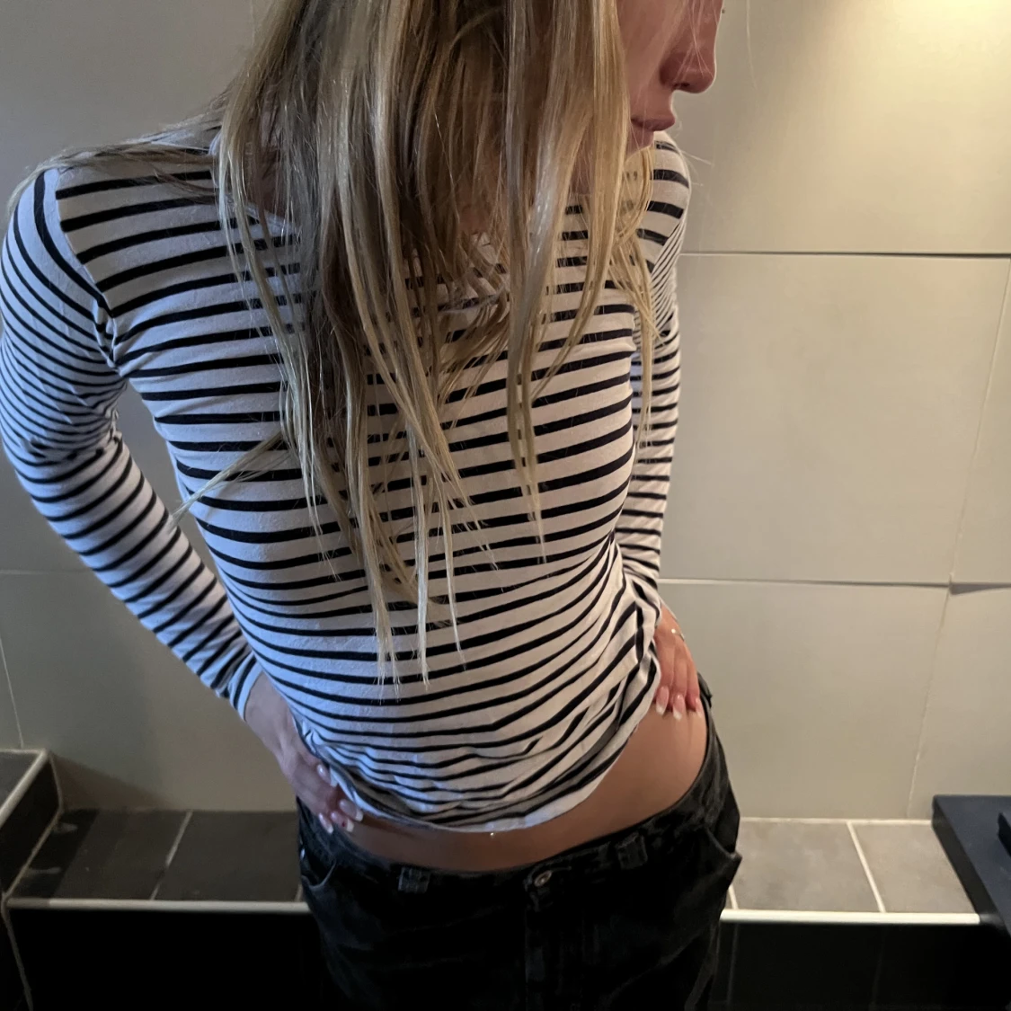 Striped long sleeved shirt 