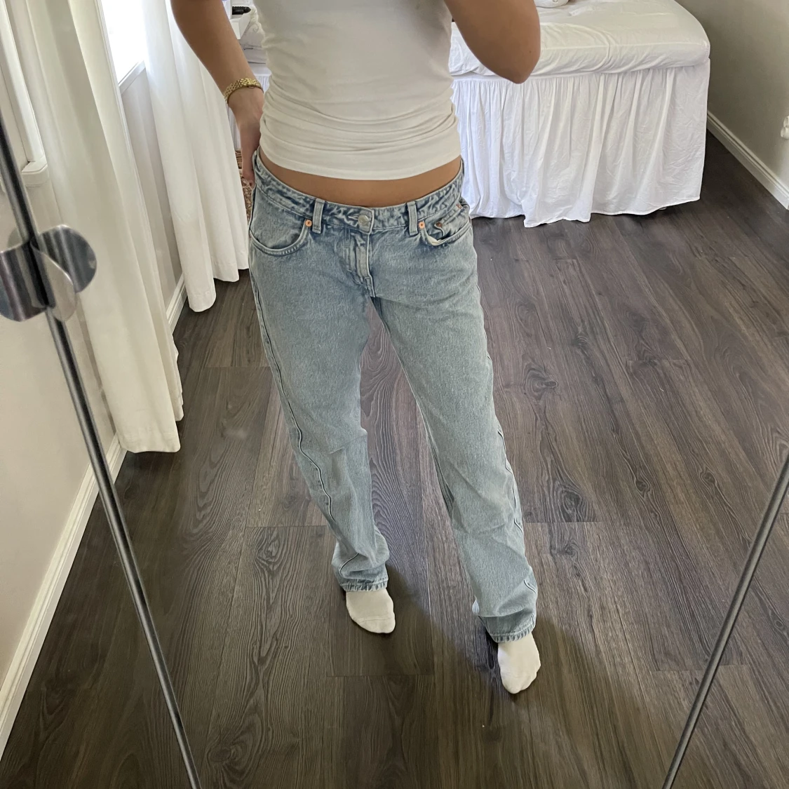 Blåa jeans