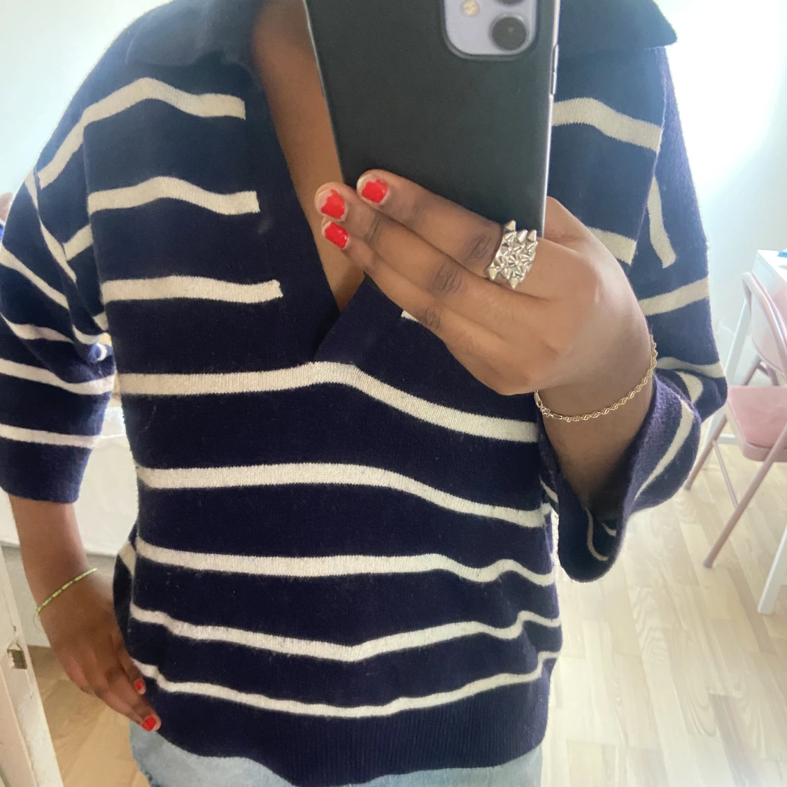 Trekvartsärmad tröja  - 90