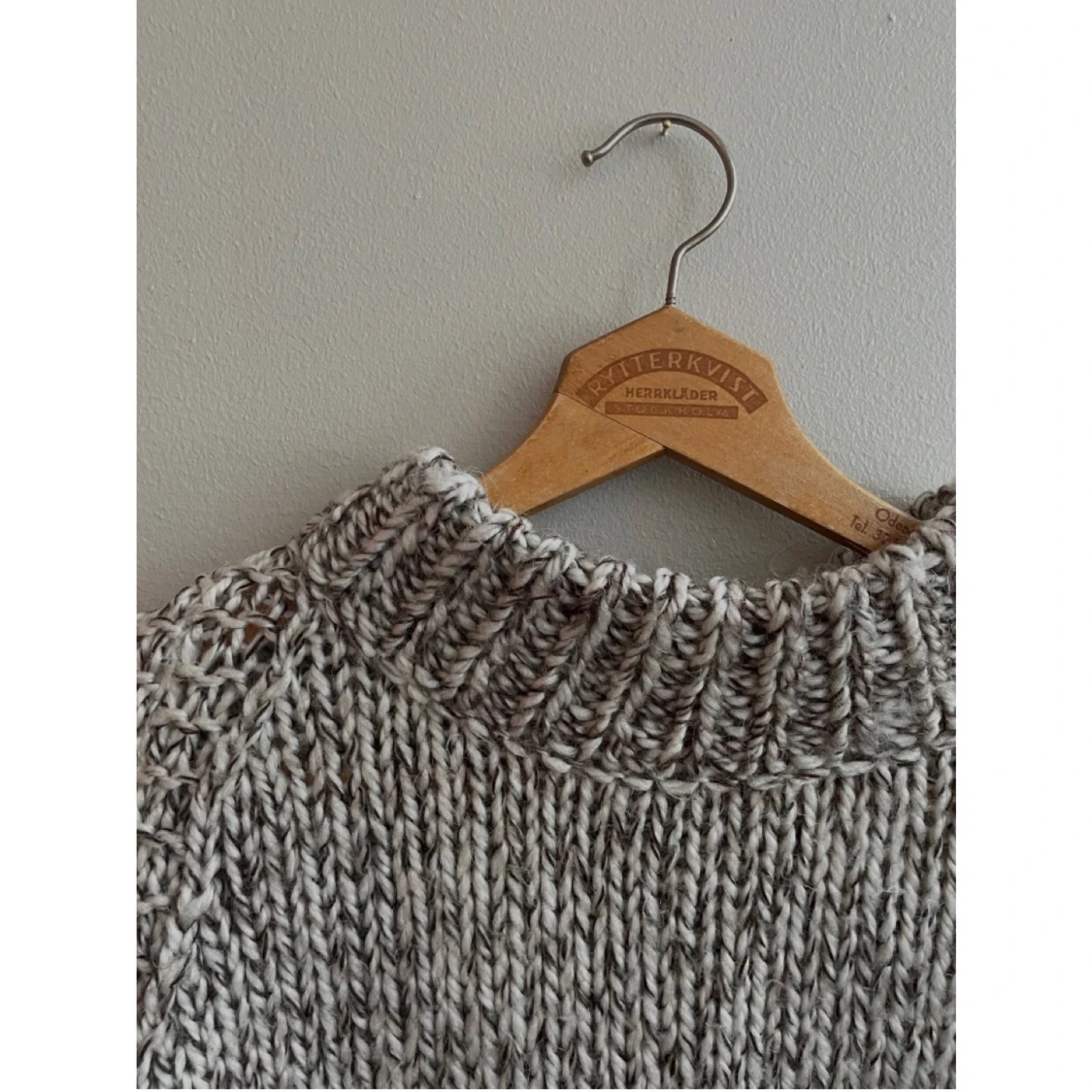 Stickad tröja, ull - 90