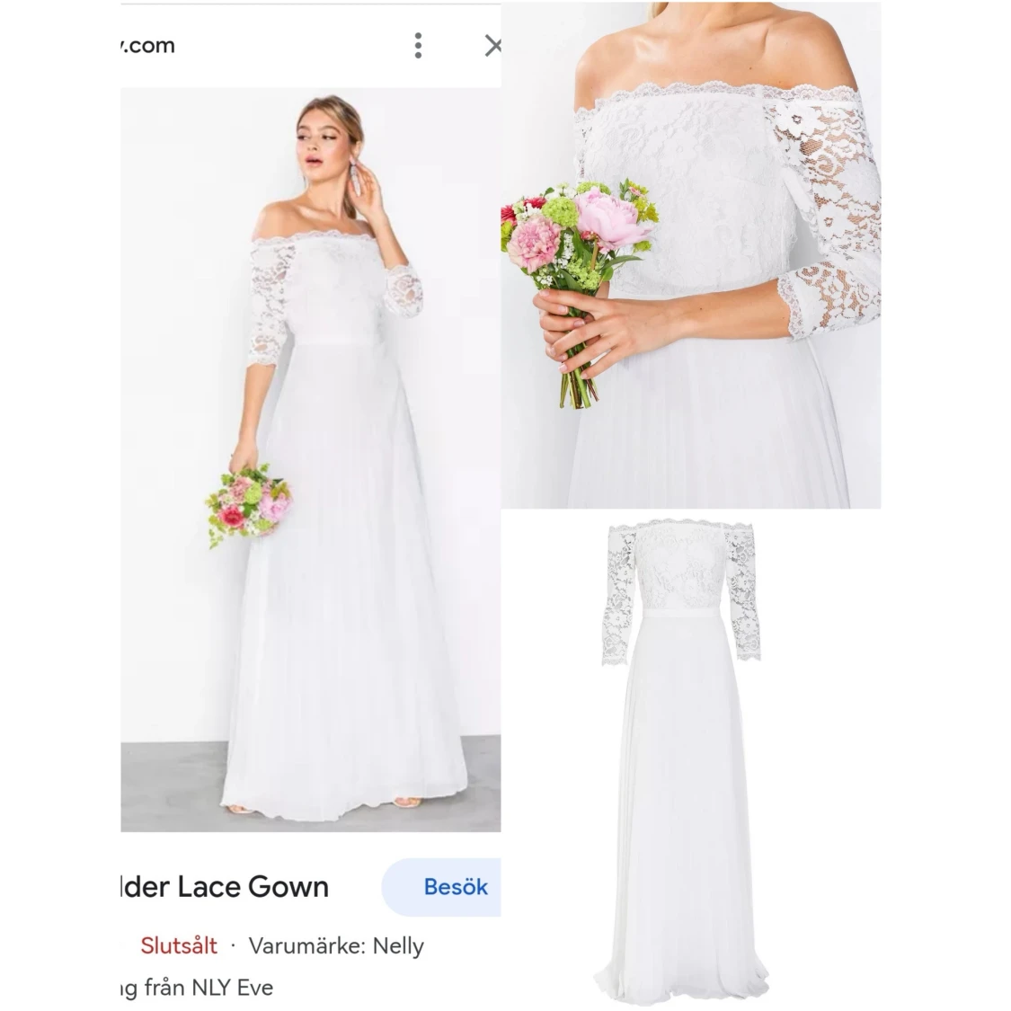 Off Shoulder Lace Gown - 91