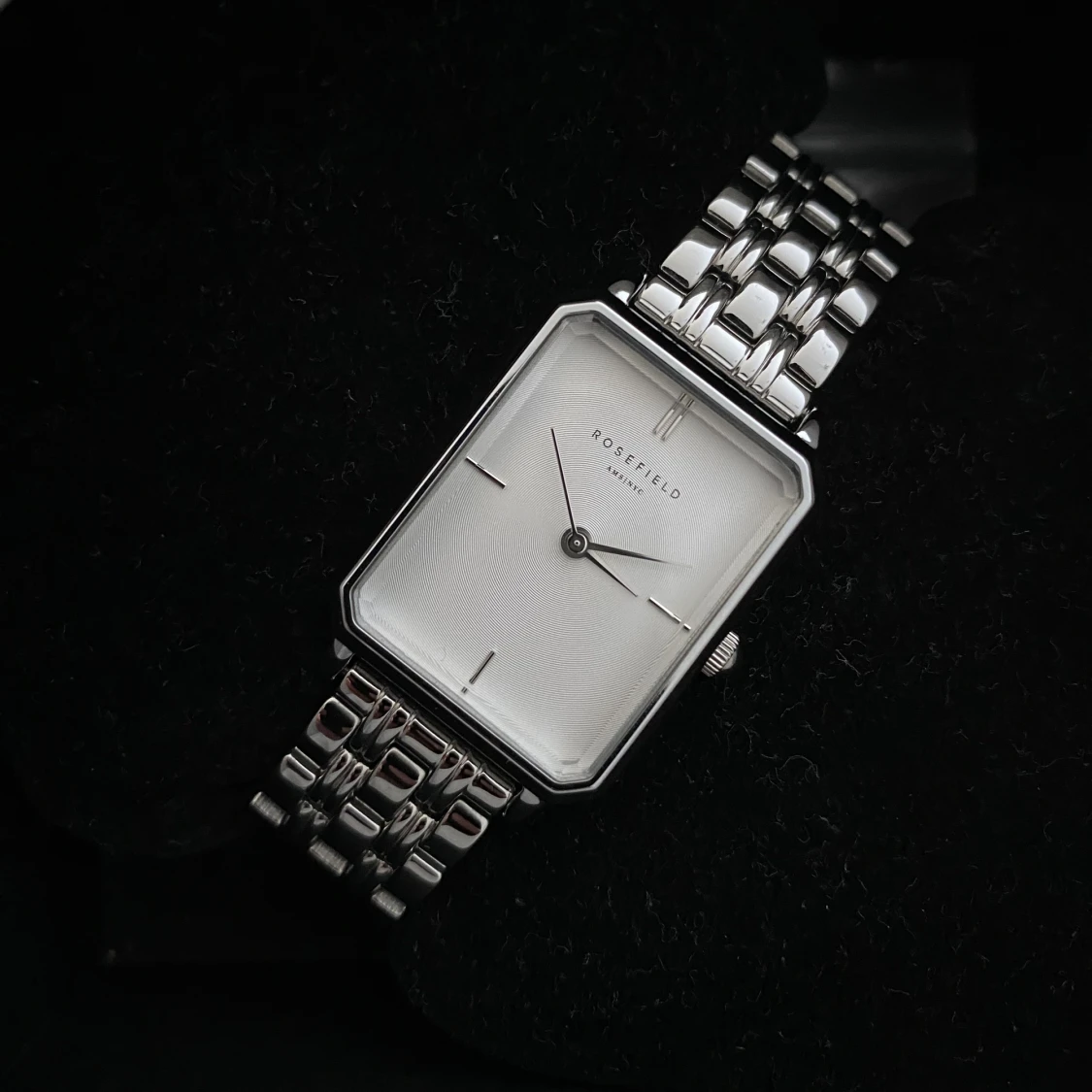 Rosefield Octagon XS White Sunray Steel Silver  - 90