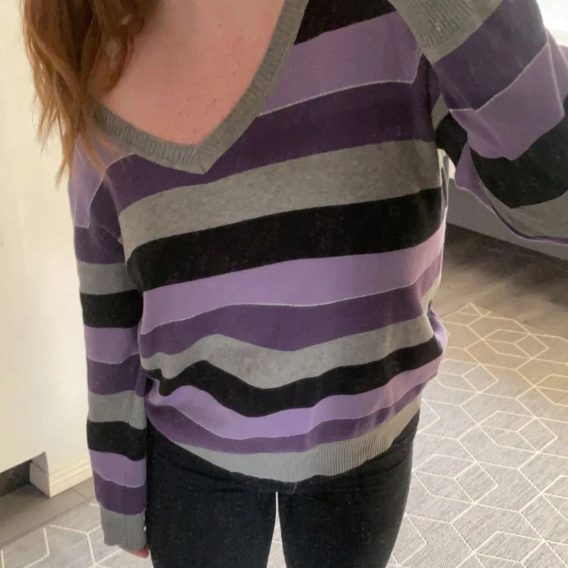 Randig Sweatshirt  - 90