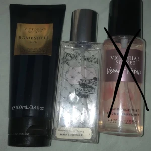 Victoria secret - Säljer dessa två mister och lotion. Priserna varierar lotion kostar 45 kr tease rebel kostar 70 och velmet petals kostar 35 kr. Priset går att diskutera.