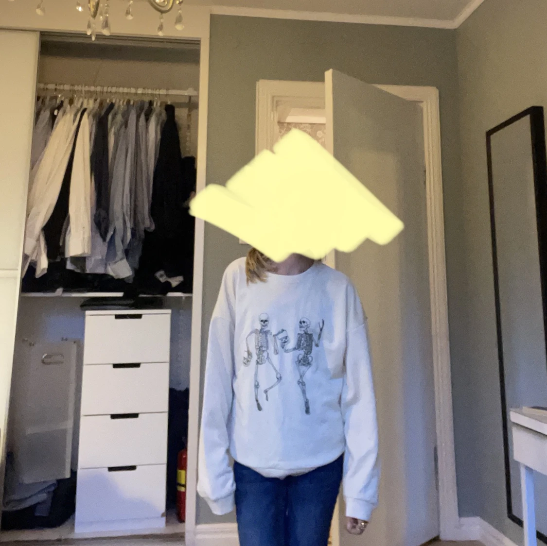 Gul halloween tröja - 91