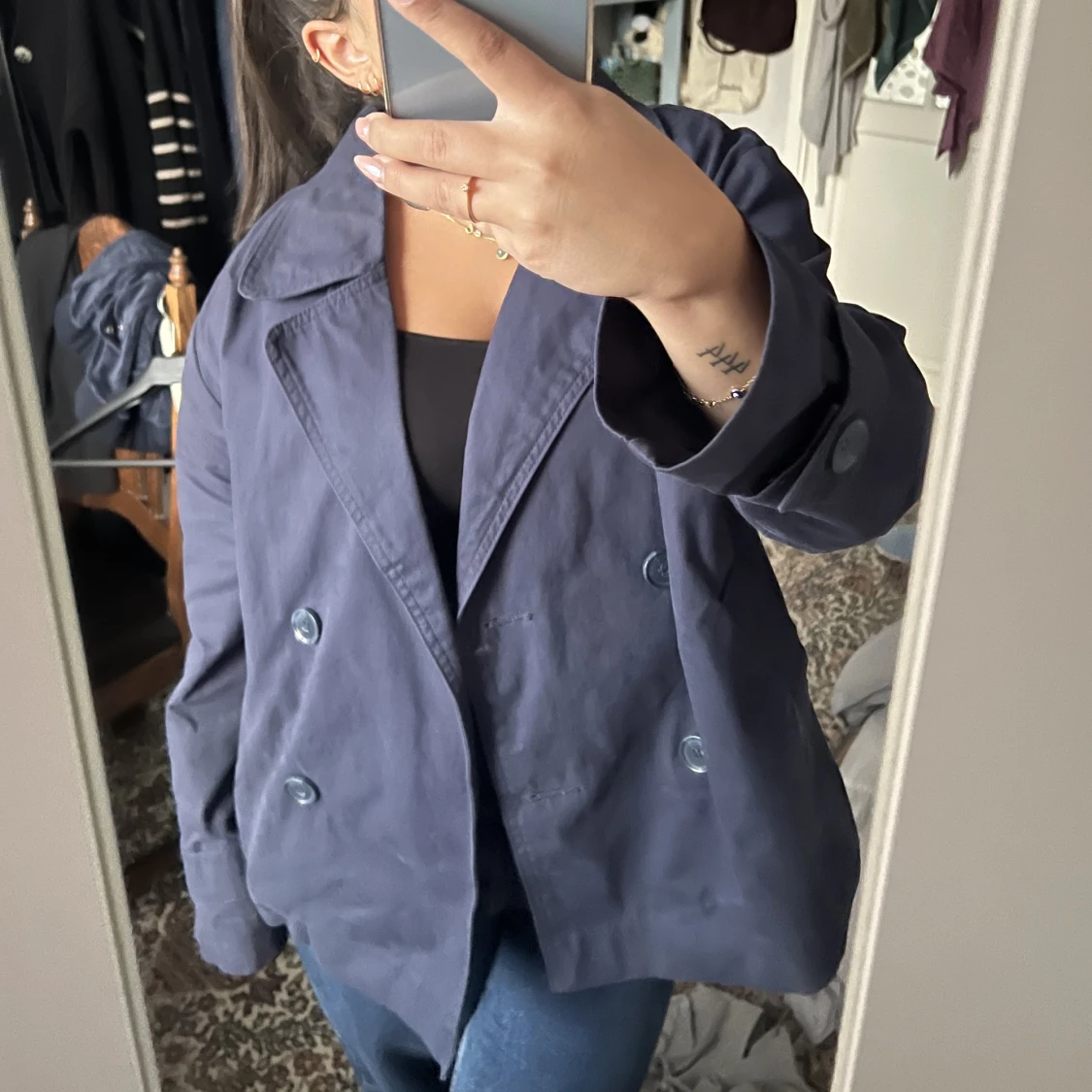 Kort trenchcoat  - 90