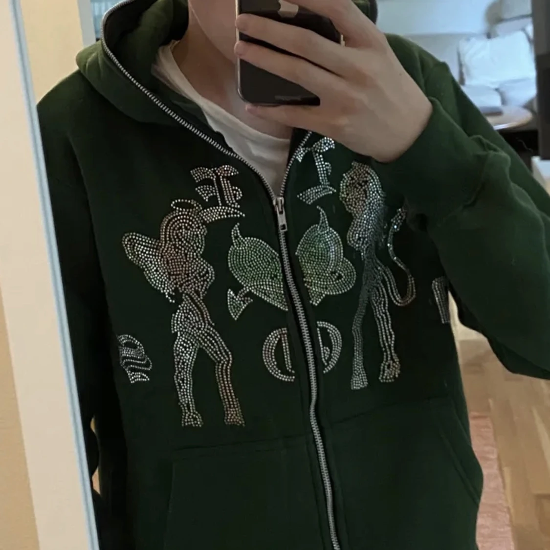 Rhinestone hoodie