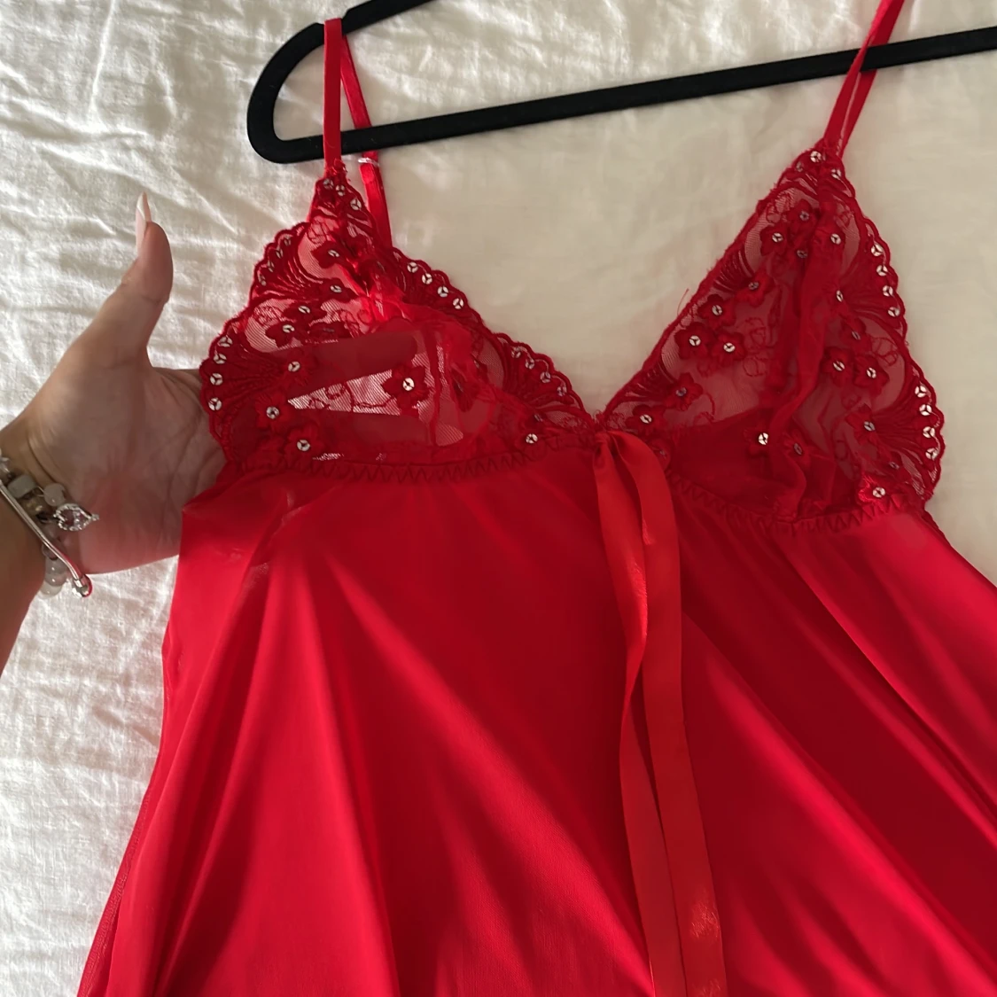 lingerie klänning röd - 91