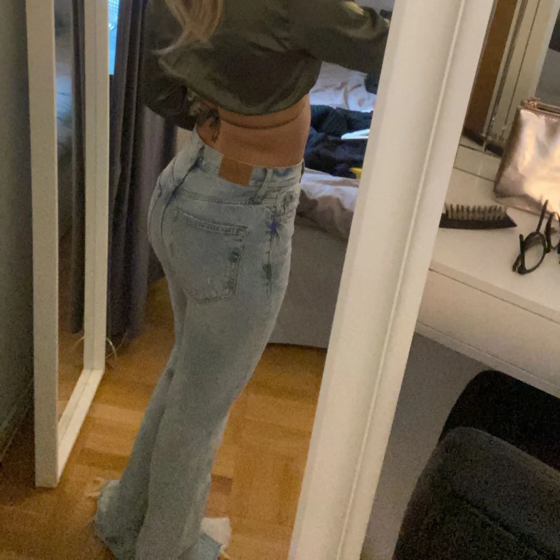 Jeans med slits - 90