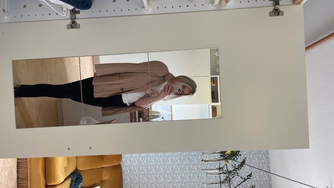 Oversized kavaj beige - 90