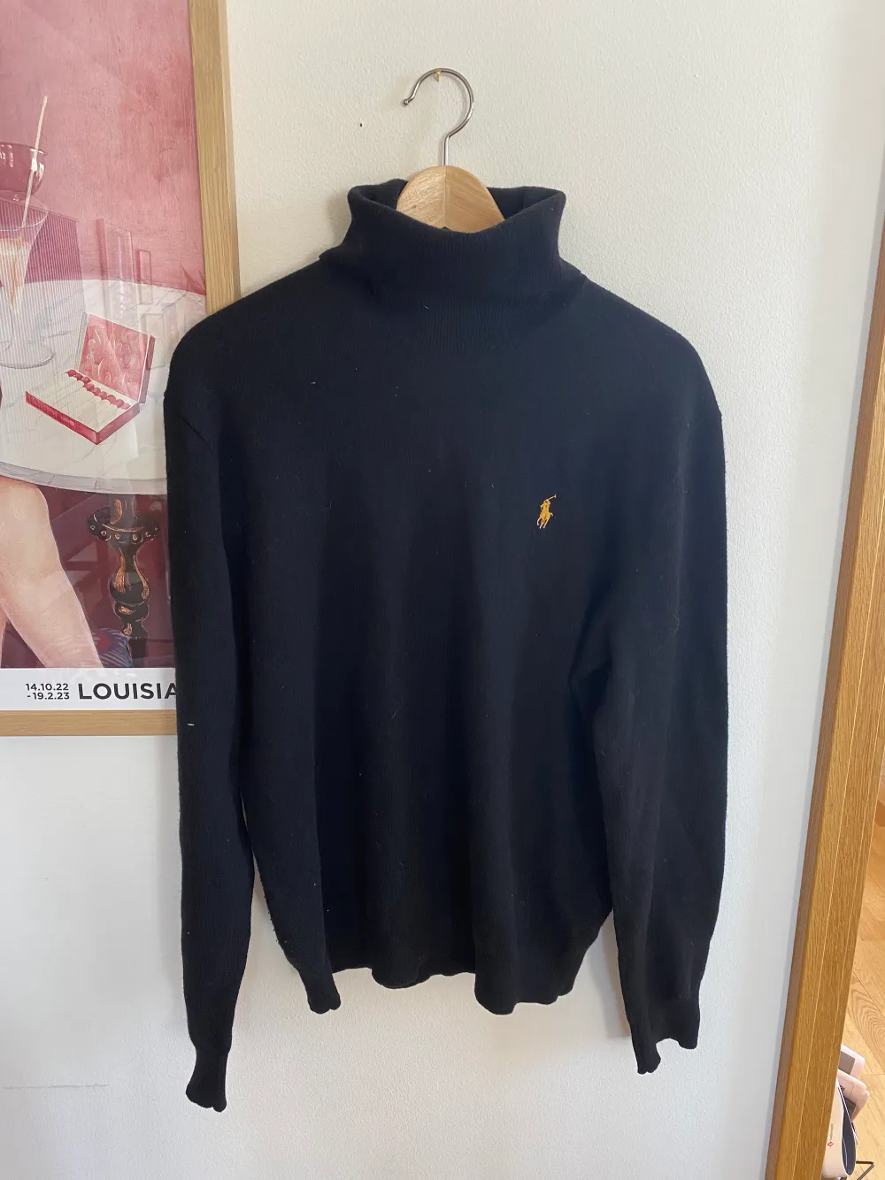 Stickad Ralph Lauren turtleneck. Storlek medium. Bra skick.. Stickat.